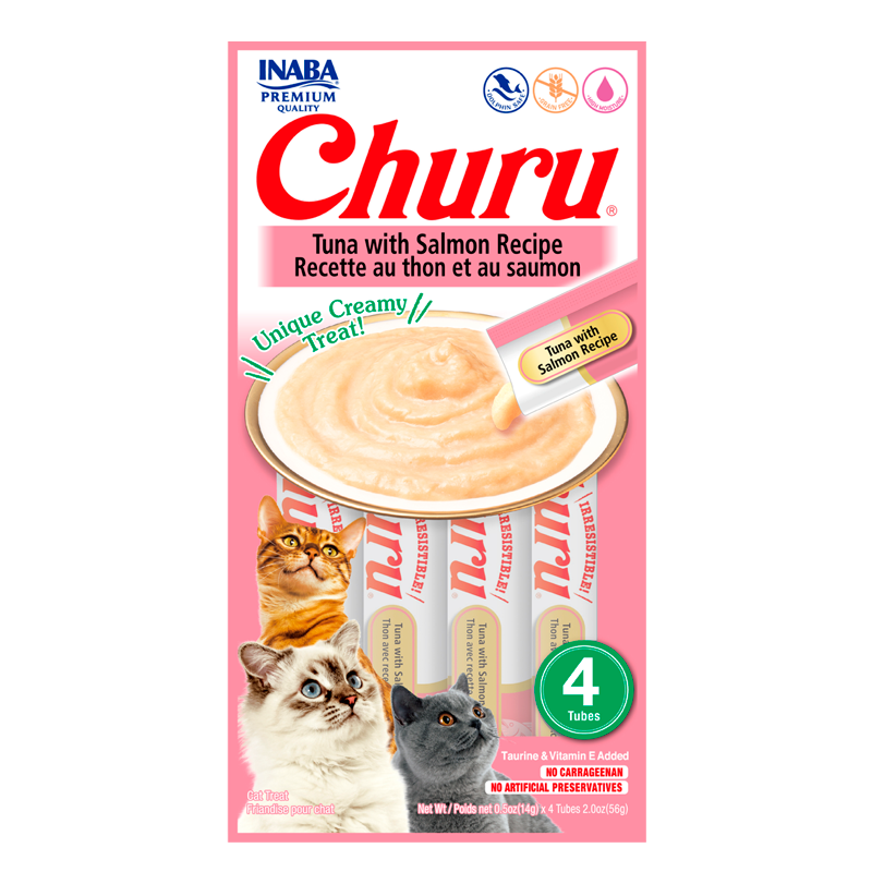 imagen del producto sobre de churu de salmon de cuatro unidades